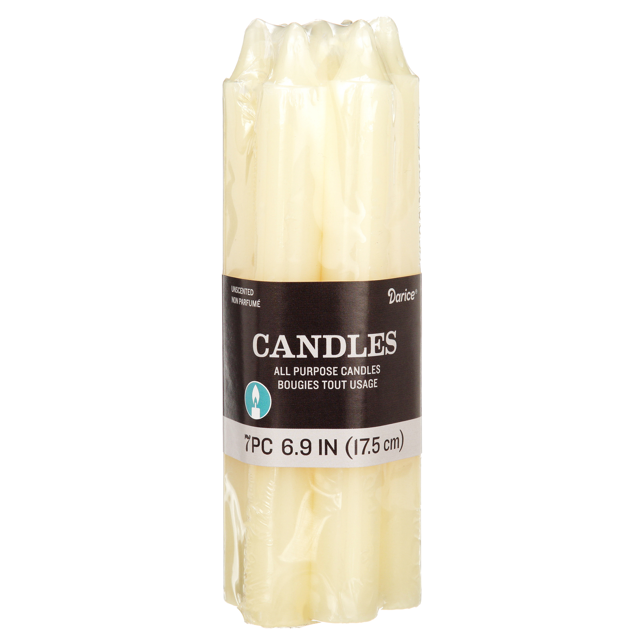 Taper Candles: 7 Inches Ivory Taper Candles, 7 Pack - image 5 of 7