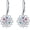 7 chakra lotus B, variant on Chakra Earrings Lotus Flower for Women 925 Sterling Silver 7 Chakra Stones Leverback Earrings Lotus Flower Jewelry for women