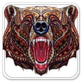 thumbnail image 2 of Vinyl Drink Coasters - Set of 4 - Symmetrical Bear, 2 of 3