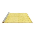 thumbnail image 2 of Ahgly Company Machine Washable Indoor Rectangle Solid Yellow Modern Area Rugs, 4' x 6', 2 of 4