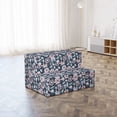 thumbnail image 2 of Floral Foldable Mattress, Garden Scene in Pastel Tones, 74.8" x 35.4", Slate Blue Pink, by Ambesonne, 2 of 4
