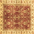 thumbnail image 1 of Ahgly Company Indoor Square Abstract Brown Modern Area Rugs, 4' Square, 1 of 4