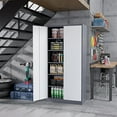 thumbnail image 2 of STANI Metal Storage Cabinet, 72" Garage Cabinets with Locking Door and Adjustable Shelves, Steel Classic Tool Storage Cabinet for Home, Warehouse, Office, Garage, 2 of 12