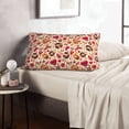 thumbnail image 6 of Gukieu Skull Retro record lips Print Plush Pillow Cover, Hidden Zipper Pillow Protector without Pillow Core, Suitable for Bedroom, Office, Car Decoration-14"x20", 6 of 6