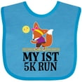 thumbnail image 3 of Inktastic 5K Run First Race Fitness Running Girls Baby Bib, 3 of 4