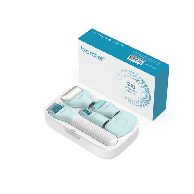 Kit Dermaroller ONLYSKY BEAUTY 10 en 1 con rodillo de hielo de jade