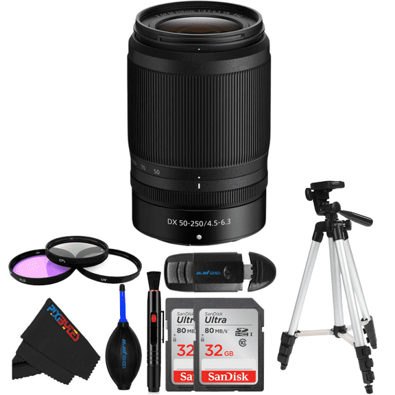 Nikon NIKKOR Z DX 50-250mm f/4.5-6.3 VR Lens - PixiBytes Pro Bundle