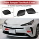 thumbnail image 2 of Tapa del gancho de remolque delantero Unique Bargains para Toyota Prius 2019-2022, tapa del gancho de remolque del parachoques No.5212747911, plástico negro, 1 par, 2 of 6