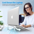 thumbnail image 3 of Laptop Stand for Desk，Stable MacBook Pro Stand，Ergonomic Aluminum Computer Riser for 12 13 15 16 17 inch ，Computer Cooling Stand for Mac MacBook Pro Air,CPDD , Dell, More PC Notebook - -, 3 of 6