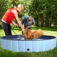 thumbnail image 5 of Nurxiovo Foldable Pet Swimming Pool PVC Indoor &Outdoor Bathing Tub for Large Dogs Cats Kids,Blue (48'',55'',63''), 5 of 8