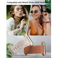 thumbnail image 3 of Wearlizer 2 Packs Floral Engraved Band Compatible with Apple Watch 38mm 40mm 41mm 49mm 45mm 46mm 44mm 42mm Women, Silicone Dandelion Sunflower Design Strap for iWatch Ultra Series SE/10/9/8/7/6/5/4/3, 3 of 8