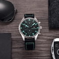 thumbnail image 4 of PAGANI DESIGN Men's Quartz Watches PD1703 Stainless Steel Sports Chronograph Pilot Wrist Watch for Men 42mm Waterproof Wristwatch, 4 of 5