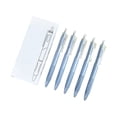 thumbnail image 2 of Five-Pack Assorted Colored Plastic Pens with Transparent Clips, 14.8 cm, for Office, School, and Daily Writing, 2 of 6