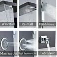 thumbnail image 2 of Senlesen Shower Panel Tower Rain Waterfall Massage Jet System In Stainless Steel Tub Tap, 2 of 11