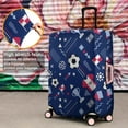 thumbnail image 4 of Blue Soccer Elements Pattern Luggage Cover Fashion Suitcase Cover Baggage Covers Fit 25-28 Inch Luggage (Go Travel), 4 of 5