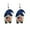 C, variant on Independence Day Gnome Dwarf Doll Acrylic Earrings, 4th of july decorations, Patriotic Festival Jewelry Accessories for Neighborhood BBQs, Fireworks Viewings & Parade Outfits