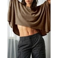 thumbnail image 5 of Women's T-shirt Round neck short-sleeved casual tops Elegant solid colour T-shirt tops, 5 of 6