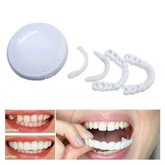 Comfortable Upper Lower False Teeth Veneers Fake Tooth Cover,Healthy Creative Smiling Veneers