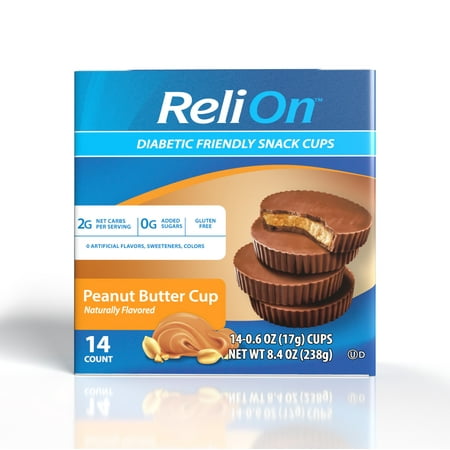 PEANUT BUTTER CUP DIABETIC FRIENDLY SNACK CUPS, PEANUT BUTTER CUP