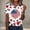 A1256 Blue, variant on 4th Of July Patriotic T Shirt for Women USA American Flag Short Sleeve Henley V Neck Distressed Stars And Stripes Summer Independence Day Holiday Festive Graphic Tops
