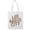 White, variant on Retro College Los Angeles City. Tote Bag - Image by Shutterstock, One Size Cotton Canvas Tote Bag