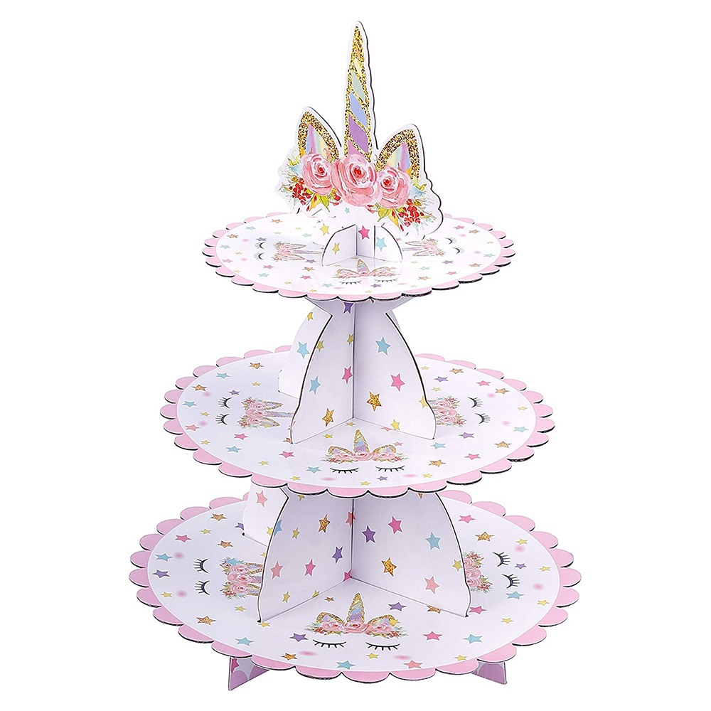 Tier Cupcake Stand Sweet Themed Party Decorations Supplies for Kids  Girls Birthday Party, Baby Shower,Wedding, Gender Reveal Party