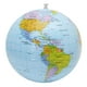 Globe Gonflable Globe Monde Terre Océan Carte Boule Neutre Pvc Géographie Apprentissage Multicolore – image 1 sur 6