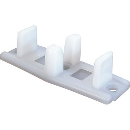 

3PC Prime Line N6562 16136 162978 Bypass Door Guide Bottom Mount White