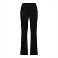 thumbnail image 5 of MOJOGO Womens Yoga Pants Flare Lounge Pants Crossover High Waisted Bootcut Workout Leggings with Pockets Black S, 5 of 6
