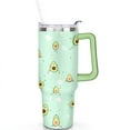thumbnail image 2 of 40oz Avocado Tumbler with Handle & Straw, Stainless Steel Insulated Cup, Leak Proof Travel Mug, Keeps Drinks Hot/Cold,Coffee Cup, Gifts for Women Men, 2 of 7