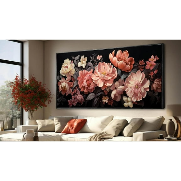 Aaheei Wall Art Flowers Canvas Prints Home Decor Colorful Botanical Picture Bedroom Decor Aesthetic Paintings for Living Room Bathroom Office Decor