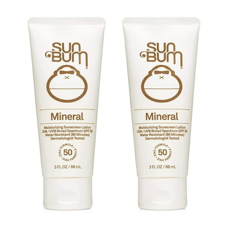 Sun Bum Sun Bum Mineral Spf 50 Sunscreen Lotion Vegan and Reef Friendly (octinoxate & Oxybenzone Free) Broad Spectrum Natural Sunscreen With Uva/uvb Protection 2 Pack