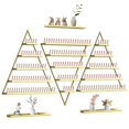 thumbnail image 1 of EBANKU 6PCS Nail Polish Racks 5 Tiers Nail Polish Shelf for Wall Triangular Display Rack Cosmetic Display Cases Lipstick Perfume Wall Shelf Essential Oil O, 1 of 7