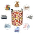 thumbnail image 6 of Daiia Donut Round Laundry Basket with Handles Thickened Waterproof Circular hamper,Dirty Clothes Storage Basket for Bedroom,Bathroom,College Dorm-Medium, 6 of 8