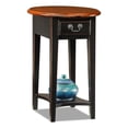 thumbnail image 1 of Leick Furniture Wood Oval End Table in Slate Black, 1 of 6
