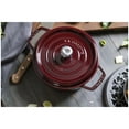 thumbnail image 3 of STAUB La Cocotte Cocotte Ronde en Fonte de 3,7 L, Rouge Grenadine, 3 of 5