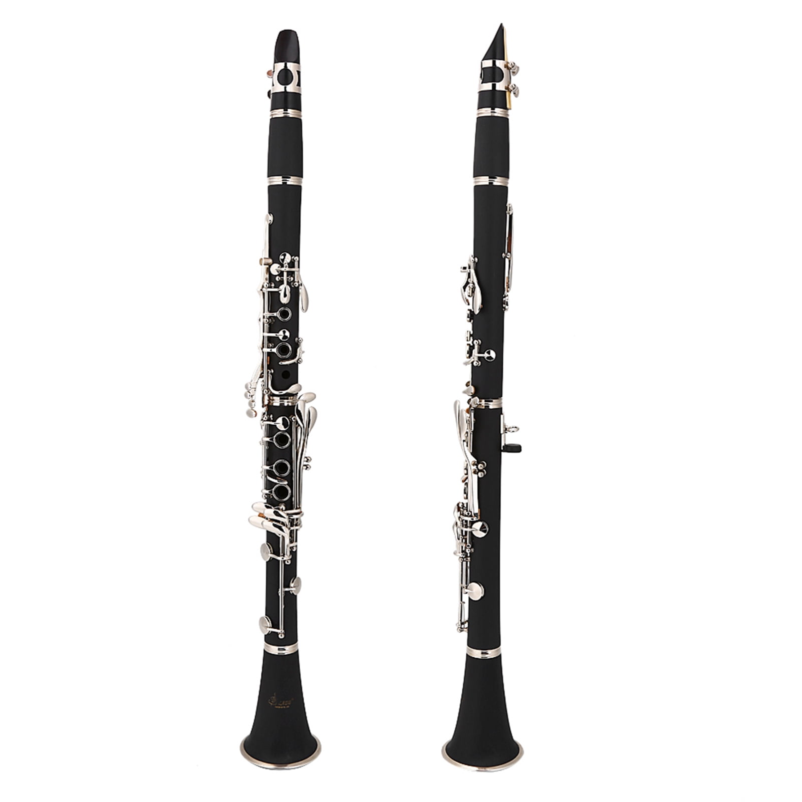 Clarinet 17 Key Descending B Tone Bakelite Clarinet With Reeds Cleaning Cloth Woodwind Instruments