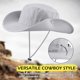 thumbnail image 5 of Men's Sun Hat UPF 50+ Wide Brim Bucket Hats for Fishing Hiking Gardening Adjustable Boonie Hat Outdoor Safari Hats, 5 of 5