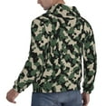 thumbnail image 3 of Hoodies for Men - Dark Green Camo Long Sleeve Comfrt Men'S Fashion Hoodies & Sweatshirts, Sweatshirts for Men Hoodies Pullover Clothing Clothes with Pouch, 3 of 7
