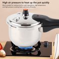 thumbnail image 3 of Stainless Steel Pressure Cooker, Super Fast Pressure Cooker, Family Small Mini Pressure Cookers With Spring Valve  Devices Compatible With Gas Induction Cooker, 3 of 8