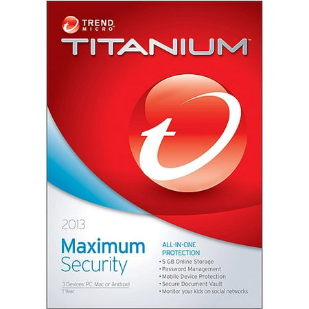 Trend Micro Titanium Maximum Security, 3 Users