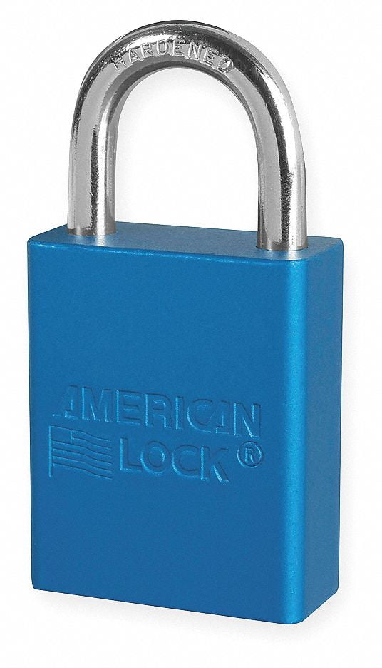 American Lock S1105YLW Padlock Keyed Shackel Yellow 1 Aluminum