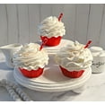 thumbnail image 2 of DEZICAKES Fake Cupcake Eggnog w/ Cinnamon Christmas Cupcake Prop Decoration Dezicakes, 2 of 9