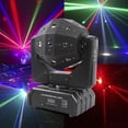 thumbnail image 4 of ChicHomey 120W RGBW LED Moving Head Light with Dual Lasers, Strobe Effects, DMX Control, Sound-Activated, Auto Run, LED Display, 1-Year Warranty, 4 of 7