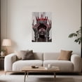 thumbnail image 3 of ZHONGYUTONG African American Canvas Wall Art Red Queen Picture Black Women Painting Wall Decor Afro Girl Fashion Art Prints Bedroom Home Decor Framed (16.00" x 24.00"), 3 of 5
