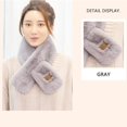 thumbnail image 2 of Women’s Winter Scarf Rectangle Furry Wrap Warm Soft Cozy, 2 of 5