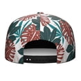 thumbnail image 4 of Botanical Palm Leaf Trucker Hat - Flat Visor Cap for Casual Daily Wear | Tropical Art, 4 of 8