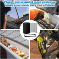 thumbnail image 2 of 4Pack Gutter Guard Mesh Rolls, 20 Feet Gutter Leaf Guards with 40 Clip Hooks, DIY Rain Gutter Covers Preventing Leaves, 2 of 7