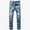 Blue, variant on Mens Jeans Relaxed Fit Bootcut 42*30 New Fashion Have Pockets Button Zipper Personality Denim Trend Jeans