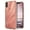 Rose Gold, variant on Ringke Flow Case Compatible with iPhone X, Minimalist Wavy Textured Shock Absorption TPU Lightweight Design Cover - Smoke Black